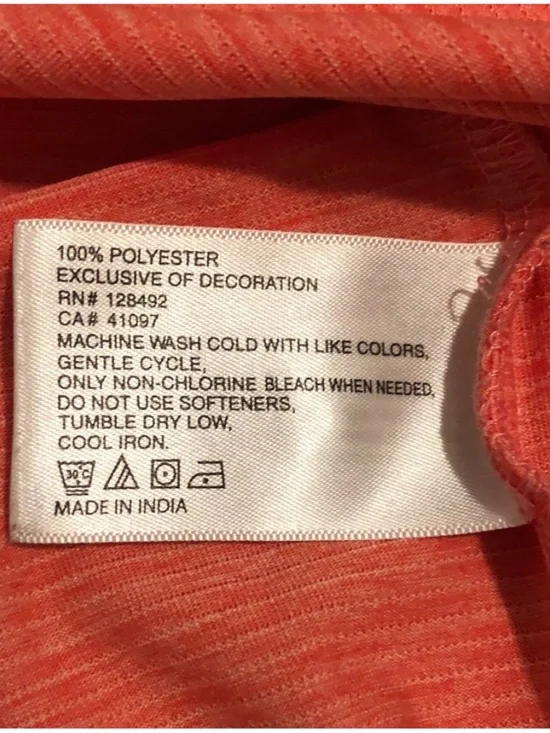 Greg Norman Play Dry Performance Golf Polo – Salmon Coral Orange Shark Logo - Picture 7 of 8